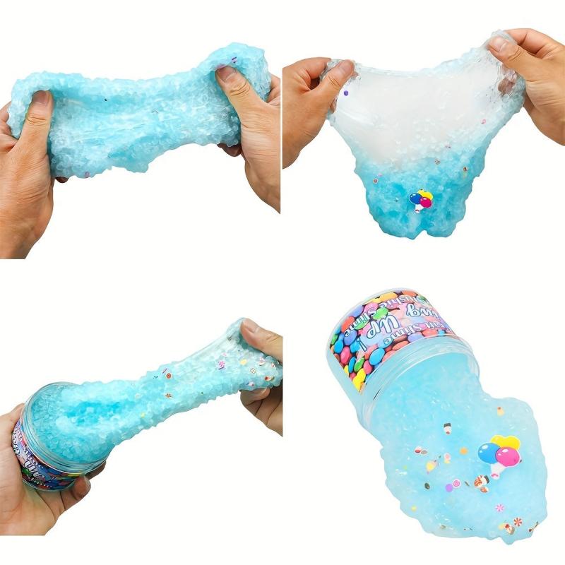 60 Ml DIY Slime Toy Sensory Stress Relief Soft Non Sticky Bubble Slime Kit