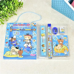 6-Piece Student Stationery Set Teenagers Learning Box Office Stationery