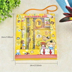 6-Piece Student Stationery Set Teenagers Learning Box Office Stationery