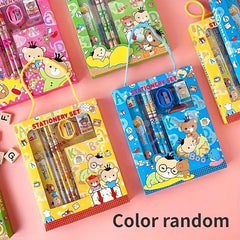 6-Piece Student Stationery Set Teenagers Learning Box Office Stationery