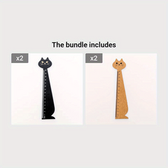 1pc Animal Pattern Ruler Bookmark Multifunctional