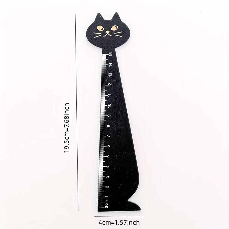 1pc Animal Pattern Ruler Bookmark Multifunctional