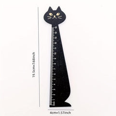 1pc Animal Pattern Ruler Bookmark Multifunctional