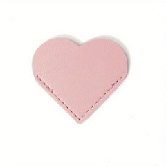 Heart-shaped Leather Bookmark - Student Gift