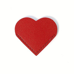 Heart-shaped Leather Bookmark - Student Gift