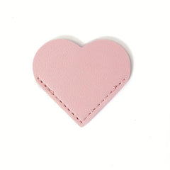 Heart-shaped Leather Bookmark - Student Gift
