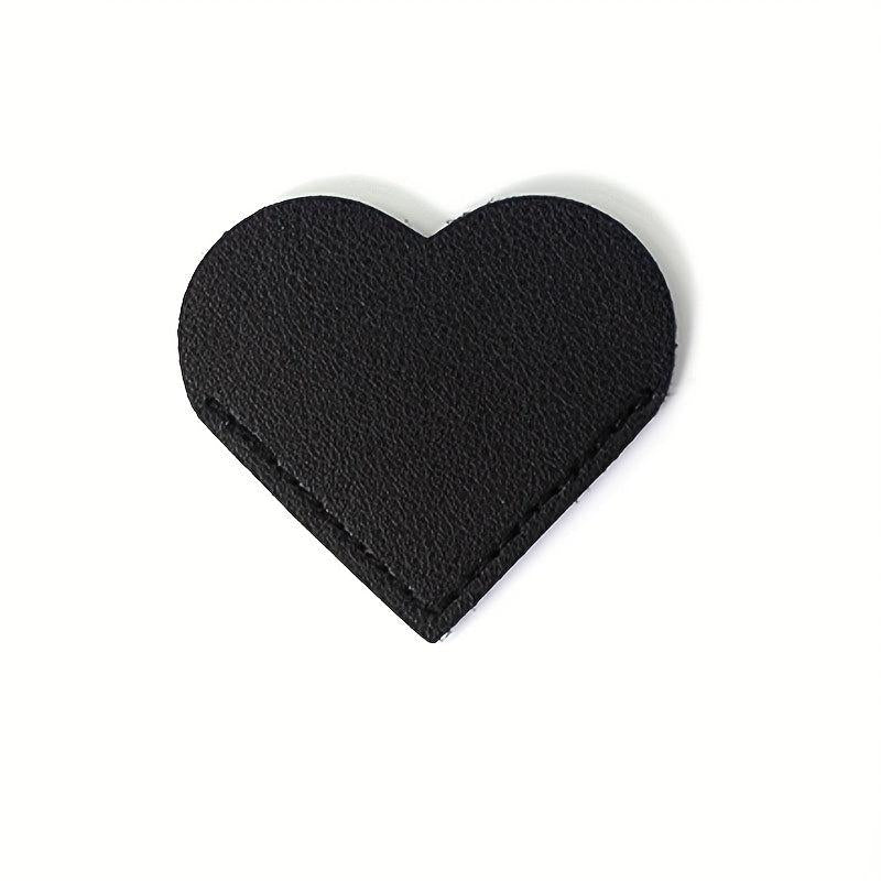 Heart-shaped Leather Bookmark - Student Gift