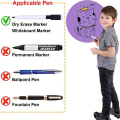 Large Dry Erase Round Whiteboard Marker Stickers Set of 8