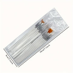 15pcs Fine Detail Paint Brush Set for Acrylic Watercolor Models Nail Art