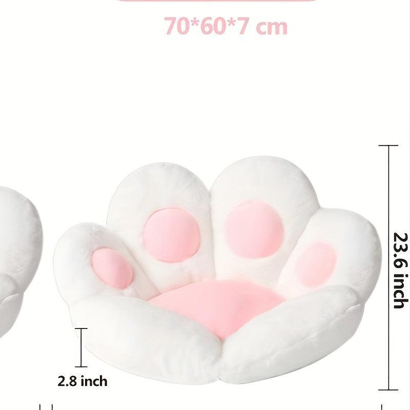 Cat Paw Floor Cushion w/ Detachable Sheep Plush - Gamer Chair