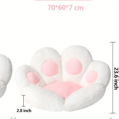 Cat Paw Floor Cushion w/ Detachable Sheep Plush - Gamer Chair