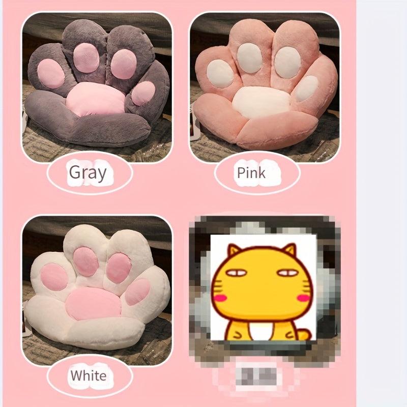 Cat Paw Floor Cushion w/ Detachable Sheep Plush - Gamer Chair