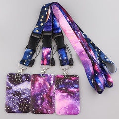ID Card Holder & Lanyard Set - Holds ID Card, Business Cards, Cash, Keys
