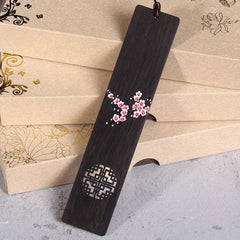 Plum Blossom Butterfly Wooden Bookmark Chinese Style Book Clip