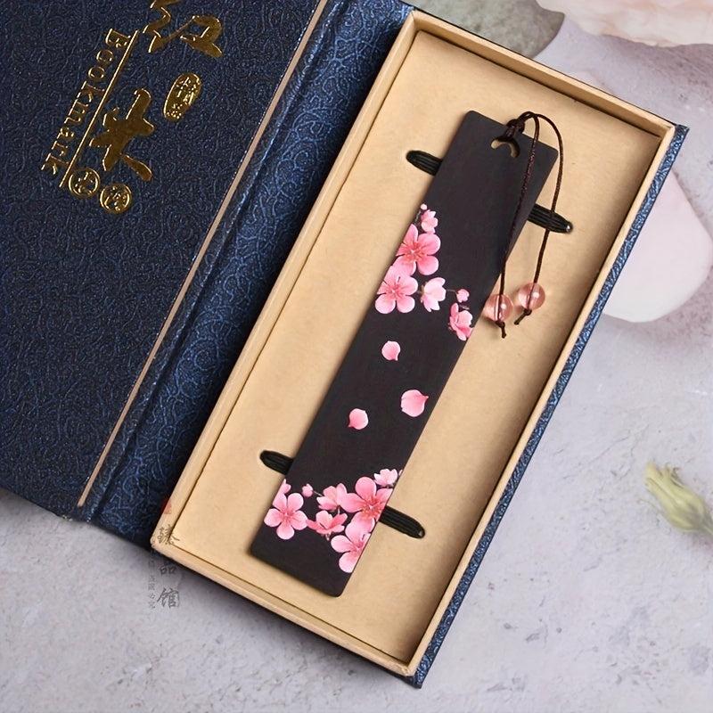 Plum Blossom Butterfly Wooden Bookmark Chinese Style Book Clip