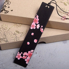 Plum Blossom Butterfly Wooden Bookmark Chinese Style Book Clip
