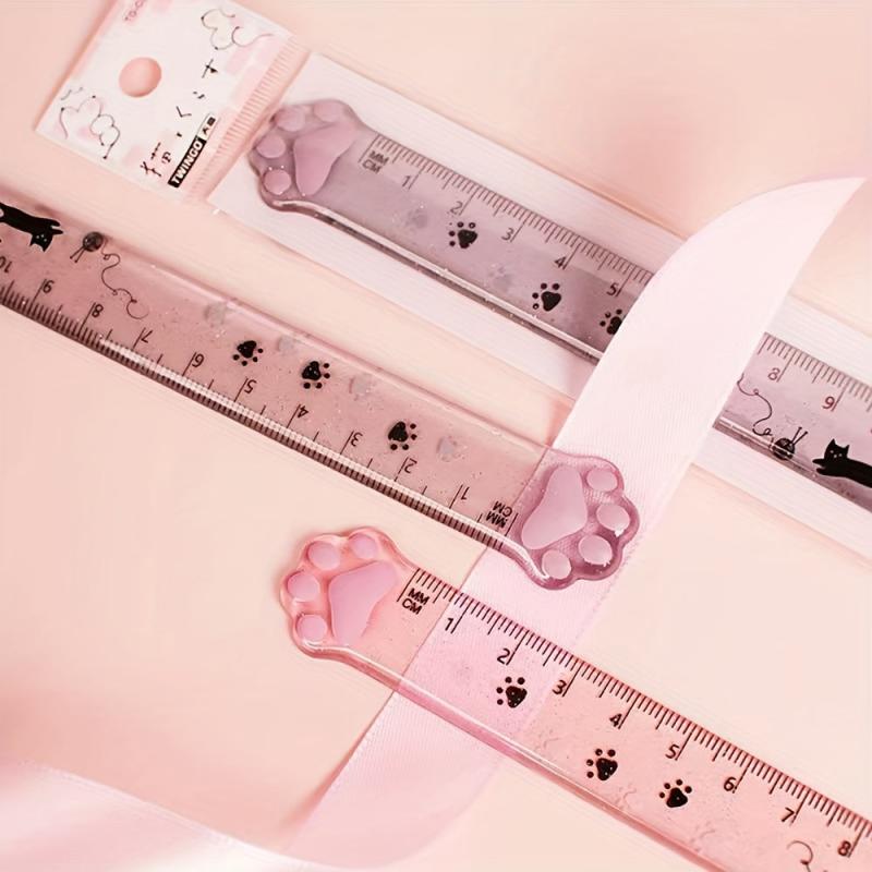 Cat Claw Straight Ruler Student Stationery Measuring Ruler