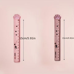 Cat Claw Straight Ruler Student Stationery Measuring Ruler
