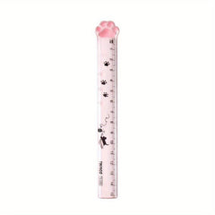 Cat Claw Straight Ruler Student Stationery Measuring Ruler