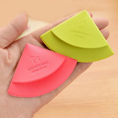 4pcs Multicolor Leather Bag Corner Bookmark