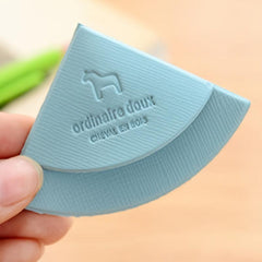 4pcs Multicolor Leather Bag Corner Bookmark