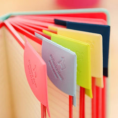 4pcs Multicolor Leather Bag Corner Bookmark
