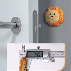 Colorful Cartoon Door Handle Pad - Thickened Silicone Door Stopper