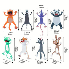 3D Animal Series Bookmark Stationery - 10 Styles