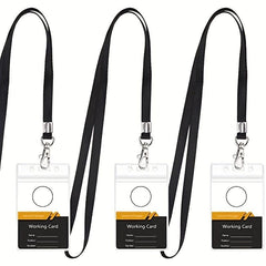 PVC Waterproof Chest Card Sleeve ID Card With Lanyard