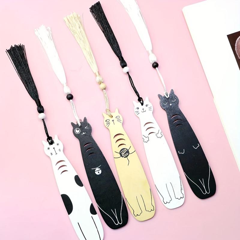 Cat Wooden Bookmark - Creative and Unique Gift - 5 Styles Available