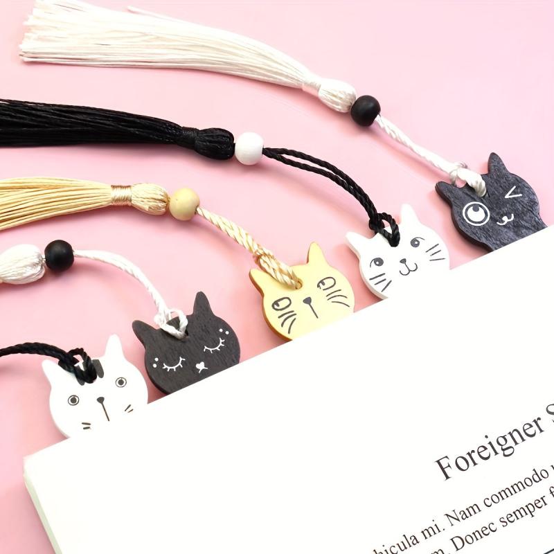 Cat Wooden Bookmark - Creative and Unique Gift - 5 Styles Available