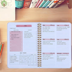 Trees Spiral A5 Planner Agenda School Supplies