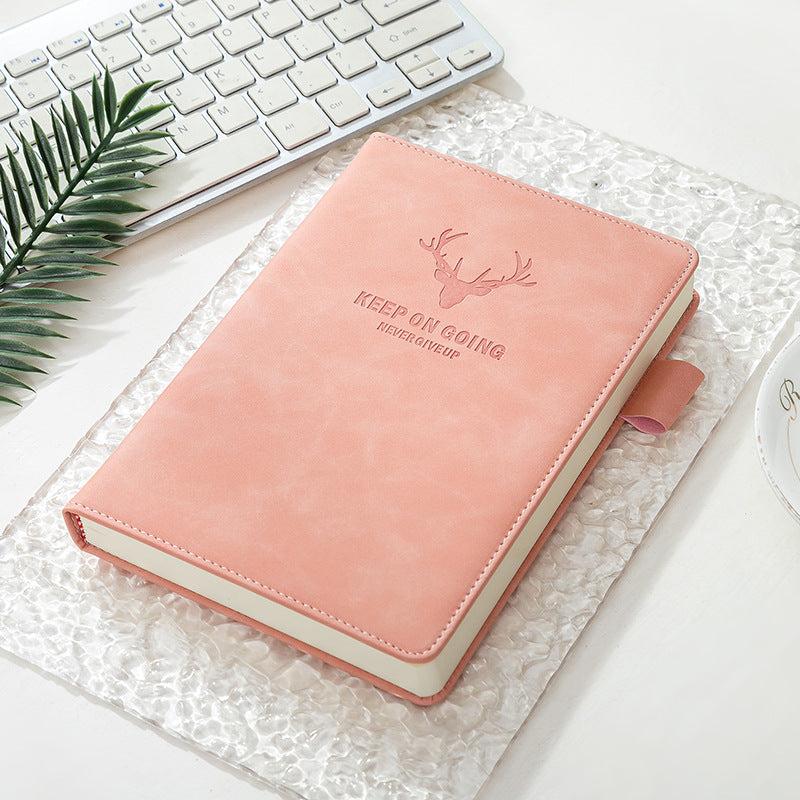 A5 Leather Notebook Refillable Loose Leaf Business Notebook