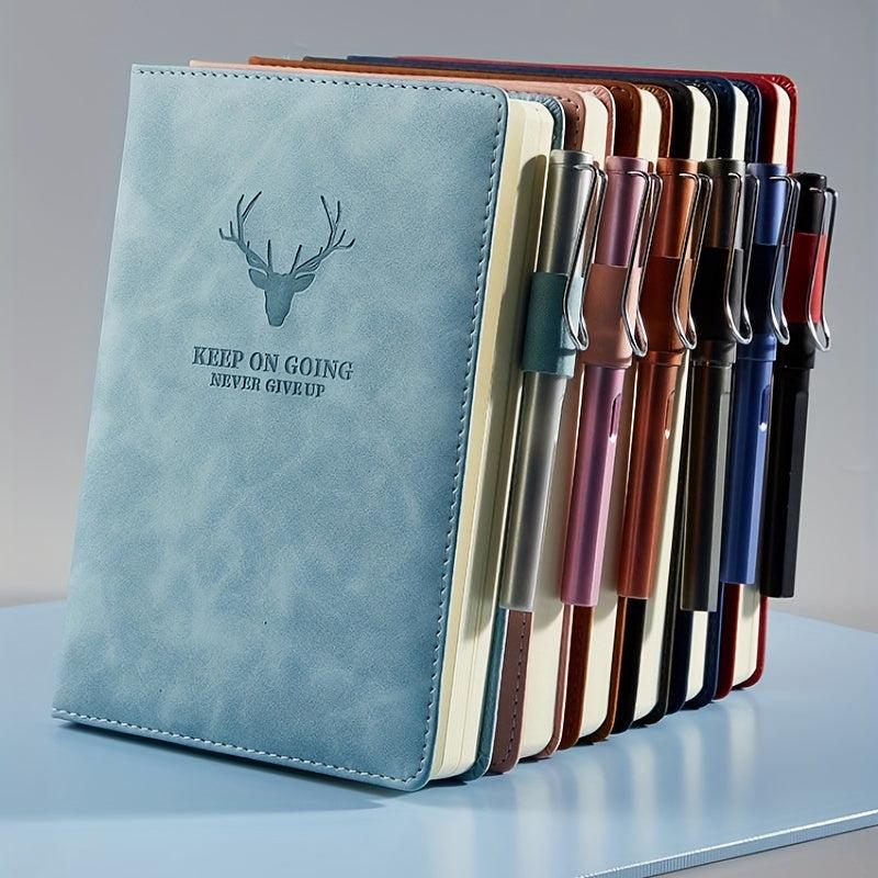A5 Leather Notebook Refillable Loose Leaf Business Notebook