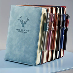 A5 Leather Notebook Refillable Loose Leaf Business Notebook