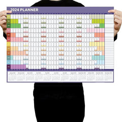 1pc Wall Planner Calendar Full Year View January-December Home Office School