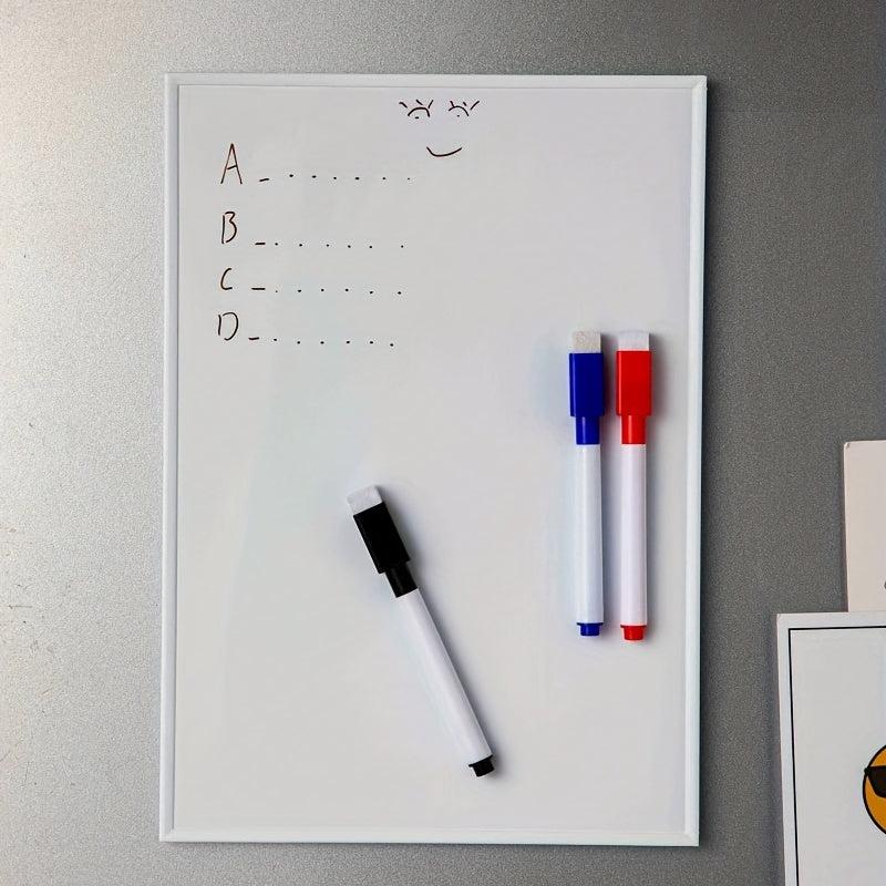 1pc Magnetic Dry Erase Whiteboard + 3 Marker Pens