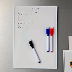 1pc Magnetic Dry Erase Whiteboard + 3 Marker Pens
