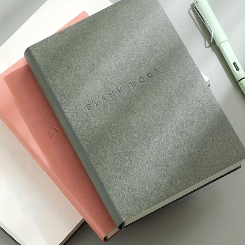 A5 Blank Inner Page Notebook with Soft Leather Cover