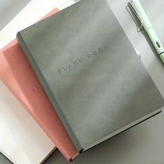 A5 Blank Inner Page Notebook with Soft Leather Cover