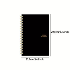 1pc Weekly & Daily Planner Spiral Academic Appointment Book