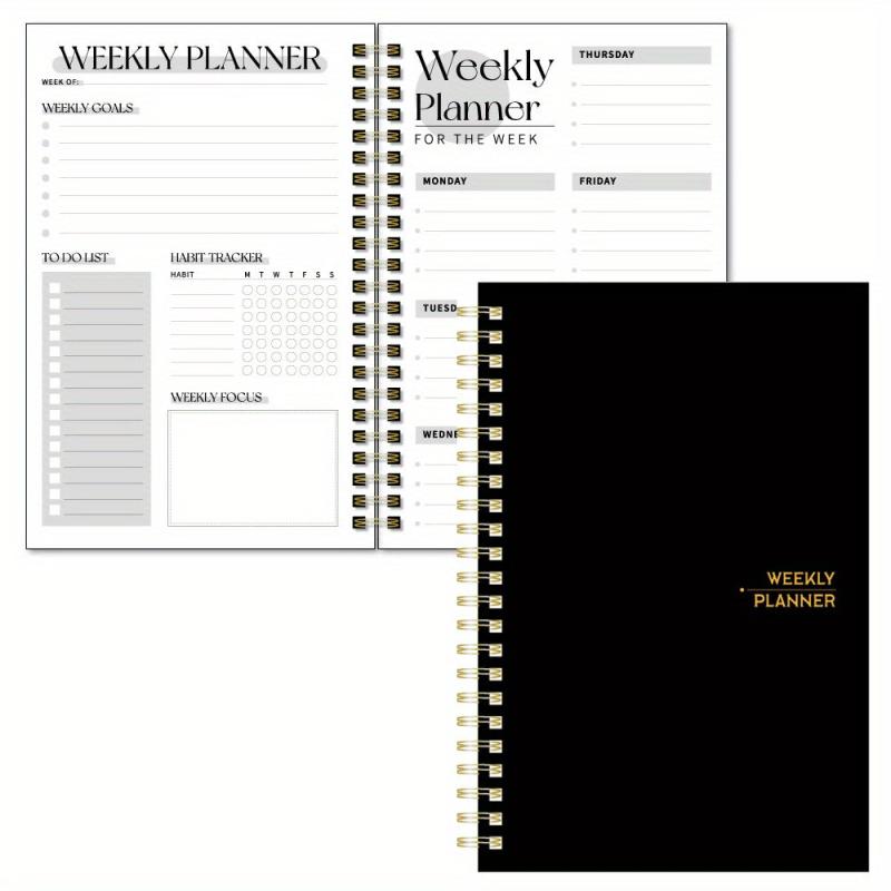 1pc Weekly & Daily Planner Spiral Academic Appointment Book