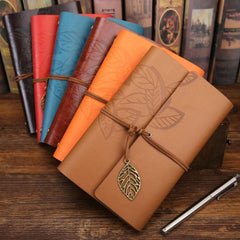 Vintage Diary PU Leather Notebook Spiral Notepad Replaceable Journal