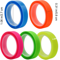 5 Roll 5 Colors Stickers Transparent Fluorescent Index Tabs Flags Sticky Note