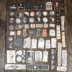 200pc Vintage Scrapbook Supplies Pack For DIY Planners Art Journaling