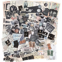200pc Vintage Scrapbook Supplies Pack For DIY Planners Art Journaling