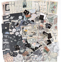 200pc Vintage Scrapbook Supplies Pack For DIY Planners Art Journaling