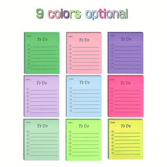 50 Sheets To Do List Sticky Notes Self Adhesive Memo Pads Easy Posting
