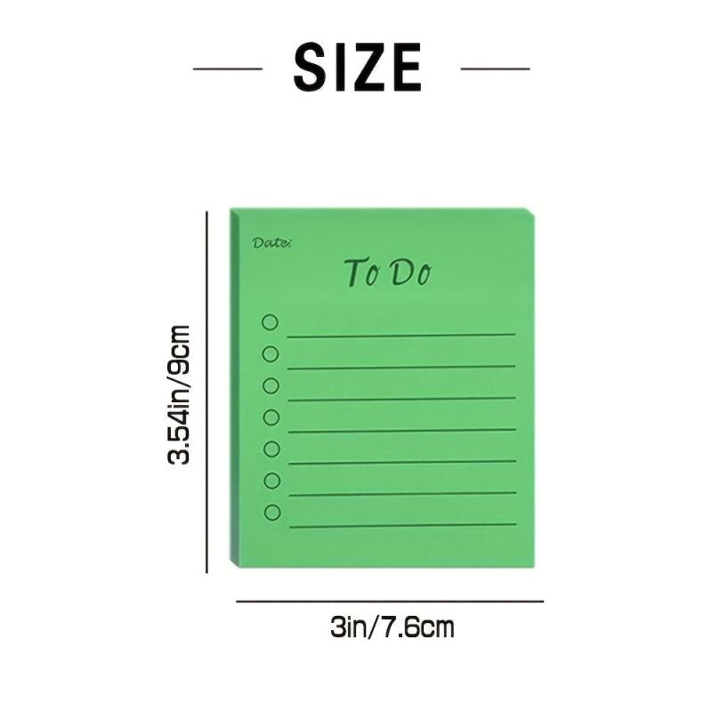 50 Sheets To Do List Sticky Notes Self Adhesive Memo Pads Easy Posting