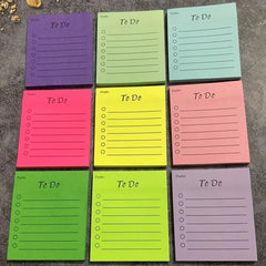 50 Sheets To Do List Sticky Notes Self Adhesive Memo Pads Easy Posting